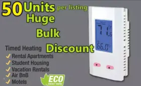 K702e-dtsb King Electric 50 Autonomous Dual Timed Thermostats Heating Eco Energy Saver Big Bulk Discount