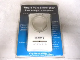 Het-1r King Single Pole Thermostat New Old Stock