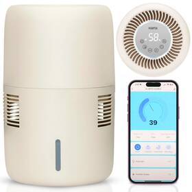 Klarta 900718308205 Humea Smart Evaporative Humidifier With Wifi And App Control - 3l Tan... Fast Ship