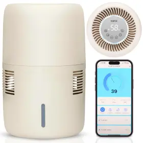 Klarta 900718308205 Humea Smart Evaporative Humidifier With Wifi And App Control - 3l Tan... Fast Ship