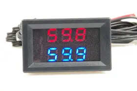 Knacro 744591545853 2ch Ntc Waterproof Probes Dc 5v-80v -58 To 257 Blue Red Led Digi