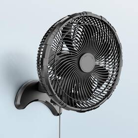 Koonie Wf201 12 Inch Wall Mount Fan Quiet With Timer 9.8ft Wired Remote