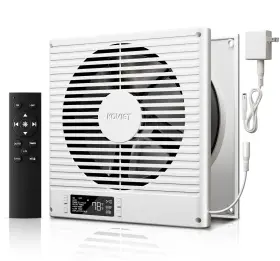 Koviet 977347100486 8 Inch Room To Ventilation Fan With Remote Quiet Reversible Through The Wal