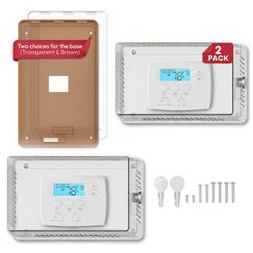 Lavdi 199284014206 Premium 2 Pcs Large Ac Thermostat Lock Box Cover With For Every Sizes Clear