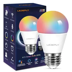 A15-e26-1 Ledeply 5w 40w A15 Smart Bulb Compatible With Alexa Google Home E26 Color Changi