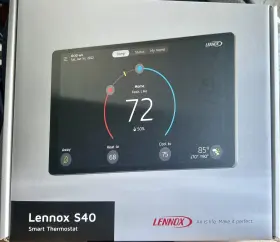 107088-01 Lennox 22v24 Icomfort S40 Ultra Smart Thermostat New Replaces Obsolete S30