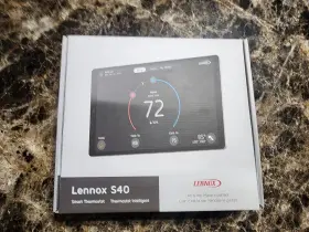 108296-01 Lennox 2025 22v24 Icomfort S40 Ultra Smart 7 Inch Thermostat New Replace 10f81 And S30