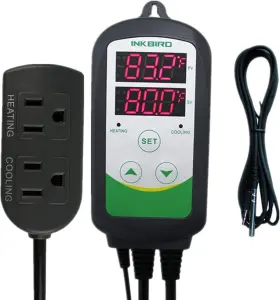 Itc308s Lerway Tech. 313019431414 Inkbird Freezer Temperature Controller Heating Cooling Plug Thermostat