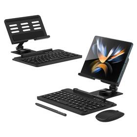 Libeagle 768486243433 Desktop Stand And Bluetooth Keyboard Combo For Galaxy Z Fold 7/6/5/4 Trifol