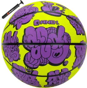 5a1bk0313u6e2 Lifeworks Technology And1 Toss Up Basketball Youth Sized Rubber Streetball For Indoor And Outdoor U