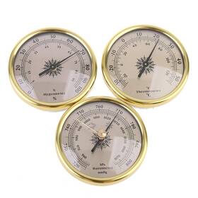 Linnsz 9ff100607 Linnsz 3 In 1 Air Pressure Gauge Thermometer Hygrometer Barometer 72mm For Wall Moun