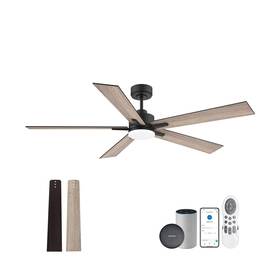 Livory Yj617 60 Inch Smart Ceiling Fan With Lights Remote Control Via Alexa Google Voice A