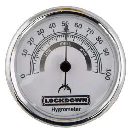 222111 Lockdown Vault Hygrometer For Monitoring Humidity And Moisture Control In Gun