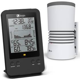 Logia Lowsb315b 3-in-1 Rain Gauge Weather Station With Temperature And Humidity Indoor/o