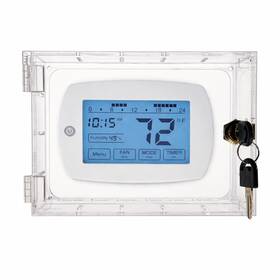 Lucite Clear Acrylic Thermostat Lock Box W/2 Keys 598481869534 With Frontlock Fit 6.5 Inch L X 5 18z
