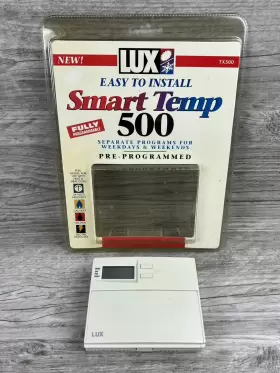 Lux 021079465002 Tx500 Smart Temp Programmable Thermostat For Heat And Heat/cool