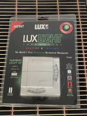 Tl650 Lux 021079466504 New Light Analog Mechanical Heating And Cooling Thermostat