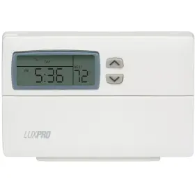 Lux 783961829872 Programmable Thermostat For Home Use 5-2 Day 1 Heat Cool Bat