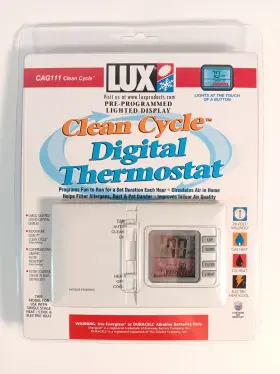 Cag111 Lux Cag 111 Clean Cycle Programmable Digital Thermostat New