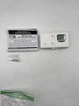 Lux Dmh110c Non-programmable Thermostat Low Voltage Backlit Display Wall-mounted