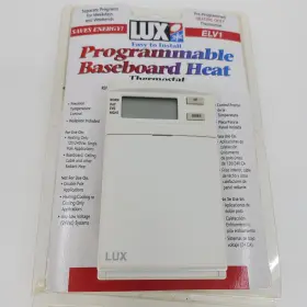 Psplv510 Lux Elv1 Programmable Baseboard Heat Thermostat Heating Only