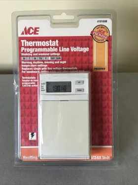 Elv1001 Lux Model Programmable Line Voltage Heat Thermostat
