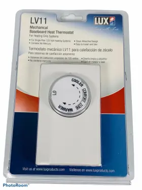 Lv11 Lux Single Pole Line Voltage Mechanical Baseboard Heat Thermostat New Lv11 Lux Single Pole Line Voltage Mechanical Baseboard Heat Thermostat New