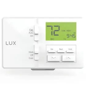 Moltx100e-a04 Lux 7 Day Programmable Thermostat Fahrenheit Celsius Setting Large Back Lit Display