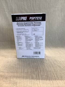 Lux.pro Psp721u Luxpro Electronic Programmable Thermostat Nib