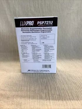 Psp721u Lux.pro Luxpro Electronic Programmable Thermostat Nib