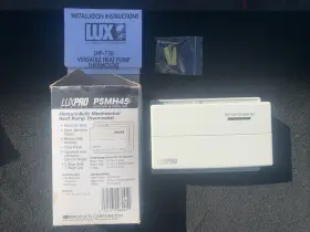 Psplv512 Lux.pro New Luxpro Psmh45 Lhp750 Thermostat - Heatpump Mercury Bulb Nib