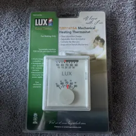 T201141sa Lux Mechanical Heating Thermostat Adjustable For Home Use