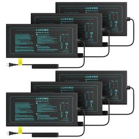 Luxbird Lb-hm06-hf 2026 Upgraded Seedling Heat Mat 6 Pack 10 Inch X20.75 Ul And Met Certified