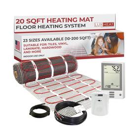 Luxheat 677355764323 20sqft Floor Heating Mat Kit - 120v In System Complet