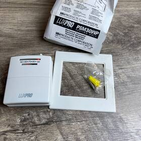 Luxpro Psm30wp Series Mechanical Thermostat White Adjustable Heat Anticipator