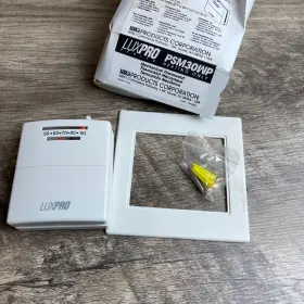 Psm30wp Luxpro Series Mechanical Thermostat White Adjustable Heat Anticipator