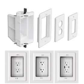 Box-001 Magaliyo 721545127228 Recessed Outlet/electrical Box Single Gang Outlet For Wall Moun
