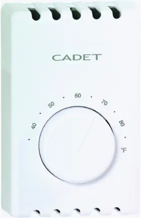 08122 Manufacturing Co White Double Pole Thermostat