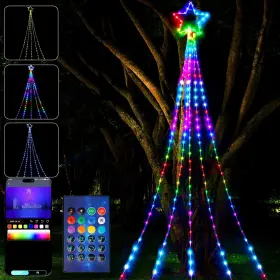 Eb180014s Maoyue App& Remote Contrl Smart Outdoor Christmas Lights Color Changing Holiday Li