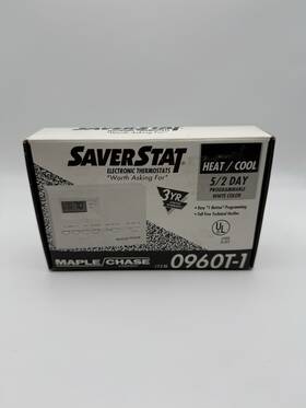 Maple Chase 0960t-1 Saverstat Heat/cool 5/2 Day Programmable Thermostat White