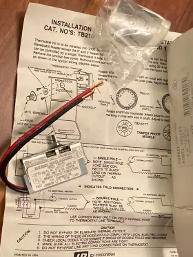 22amps Markel Tb2101 Products Tb2203 Bi-metal Thermostat - 125 250 277 Vac