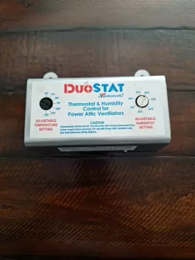 Maxx Air 744110117172 Ventamatic Duostat Power Attic Vent Thermostat And Humidistat Xxduostat