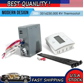 3313189.000 Me-motor 3316230.000 Rv Thermostat Kit For Dometic Single Zone Lcd Touch Cool/furnace 3316410700
