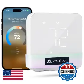 B0d8sw5b2g Meross Smart Wi-fi Thermostat For Home Works With Matter Alexa Apple