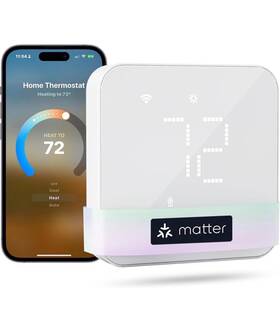 Meross Mt5300 Smart Wi-fi Thermostat Matter Compatible Programmable White