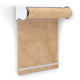 Metcrafted A520 Deluxe Metal Wall Mounted Paper Holder And Dispenser With Cutter Bar 24&