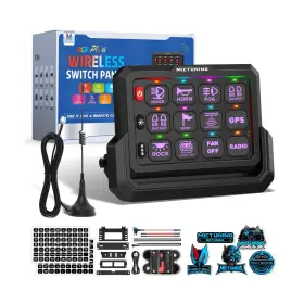 Mic-p1sw-012 Mictuning P1s-w 12 Gang Rgb Wireless Switch Panel 328ft 433mhz Remote Range