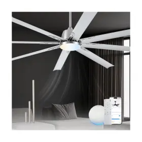 Al72bn-lk-wifi Minislak 72 Lnch Lndustrial Smart Celing Fan With Light And Remote Control Via Wifi Al