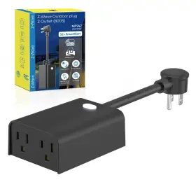 Mp24z Minoston 800 Series Z-wave Plug Outdoor Zwave Smart With 2 Individual O