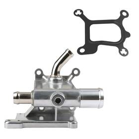 Mitzone 001-1059alu Engine Coolant Thermostat Housing Water Outlet Assembly Compatible Wi